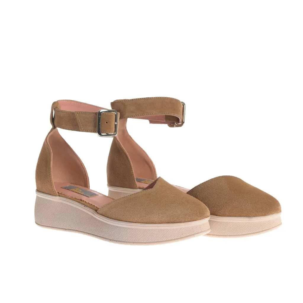 Ana Urbana Shoes New Orleans sandale maro platforma