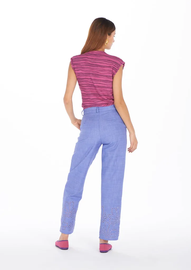 Flagelus Ling Pink top damă roz decupat la spate