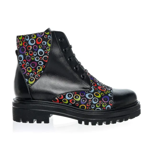 Catinca Shoes BC20 NBCC ghete dama piele negru cerculete