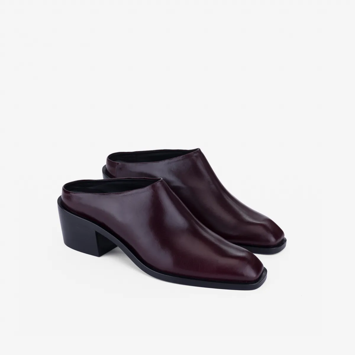 Cecilia Bringheli Ares saboti bordo piele toc 5 cm
