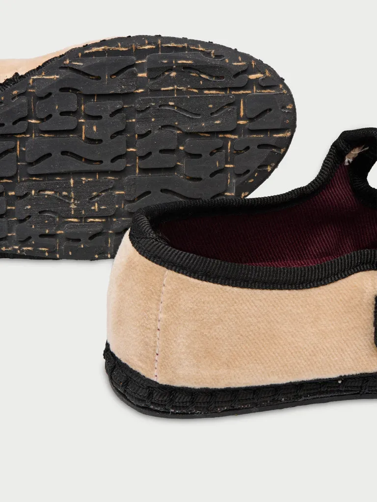 Flagelus Theodora Kids pantofi bej catifea