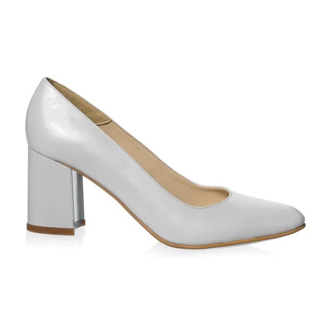 Catinca Shoes R7 AS pantofi dama piele albi sidef