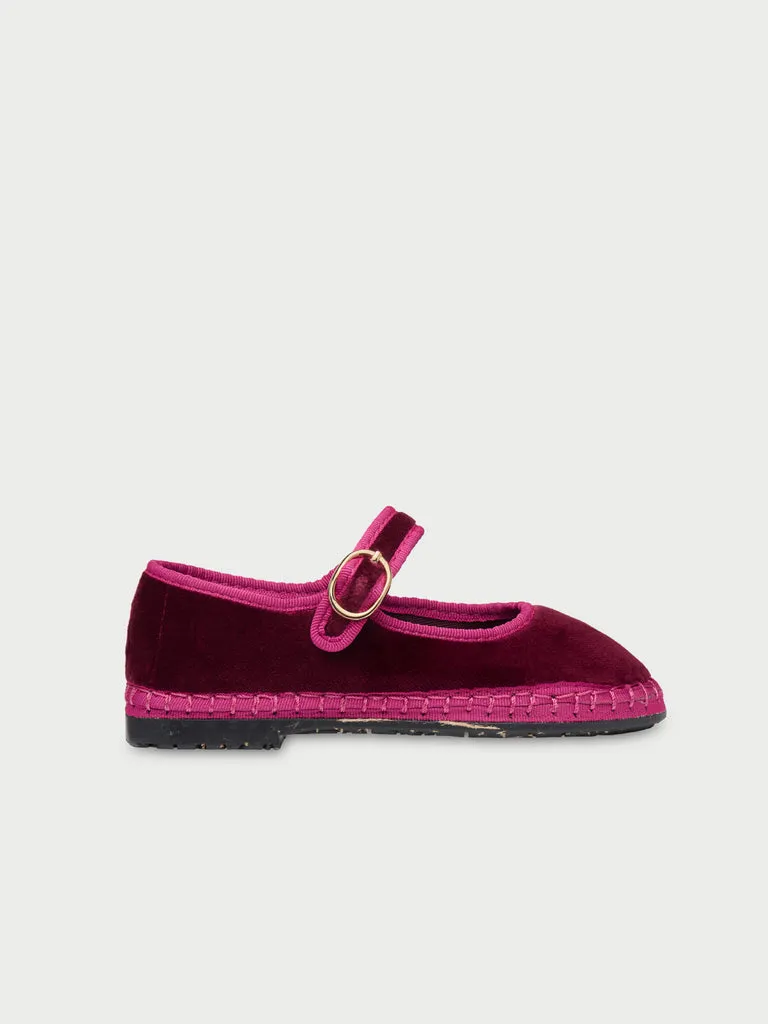 Flagelus Ursula Kids pantofi copii visiniu