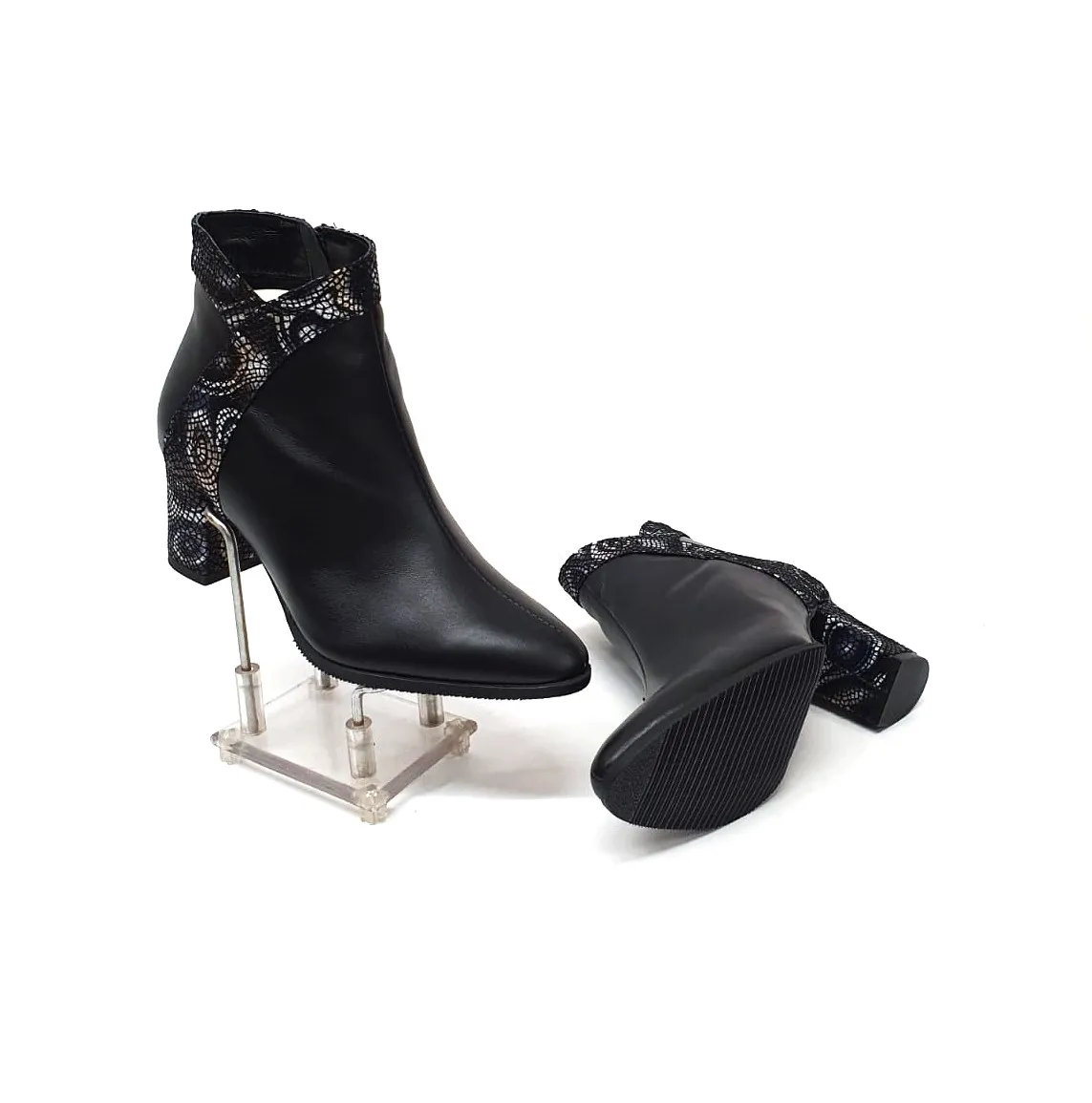 Catinca Shoes GX44 NBL ghete dama piele naturala negru