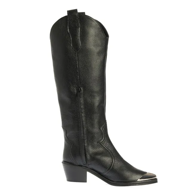 Ana Urbana Shoes Blair ciocate negre piele naturală
