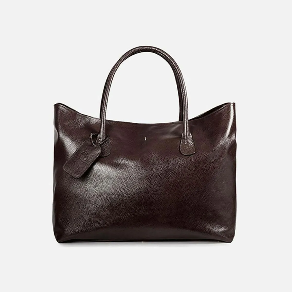 Cecilia Bringheli Lido Dark Brown geanta piele maro