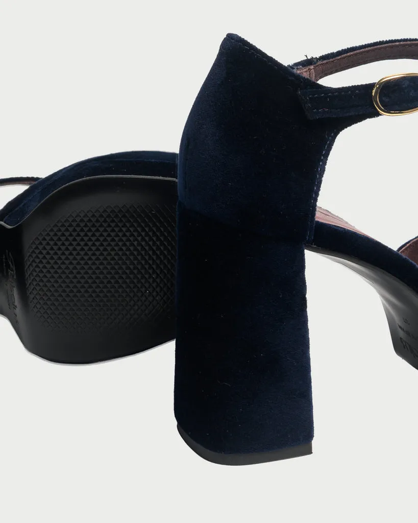 Flagelus Flamenco Navy pantofi bleumarin