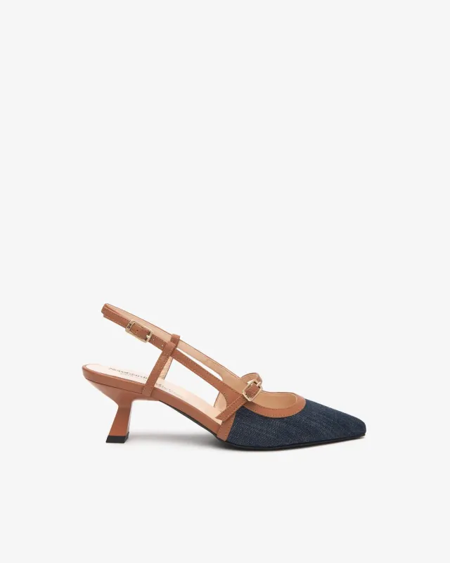 NeroGiardini pantofi slingback piele dama birou