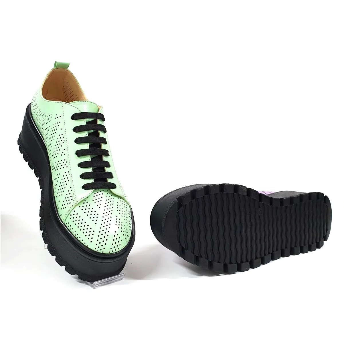 Catinca Shoes XP3 VN pantofi dama piele vernil perforati