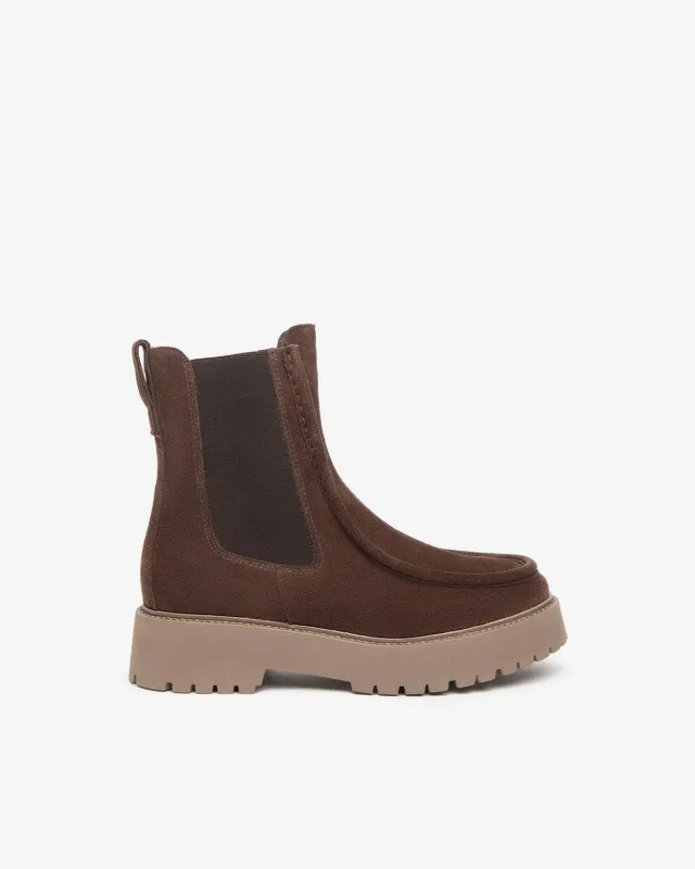 NeroGiardini botine chelsea dama piele intoarsa