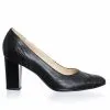 Catinca Shoes 114 NP pantofi dama piele negru puncte