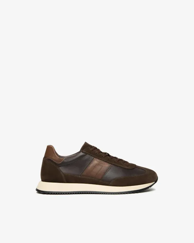 NeroGiardini sneakers barbati piele nabuc toamna