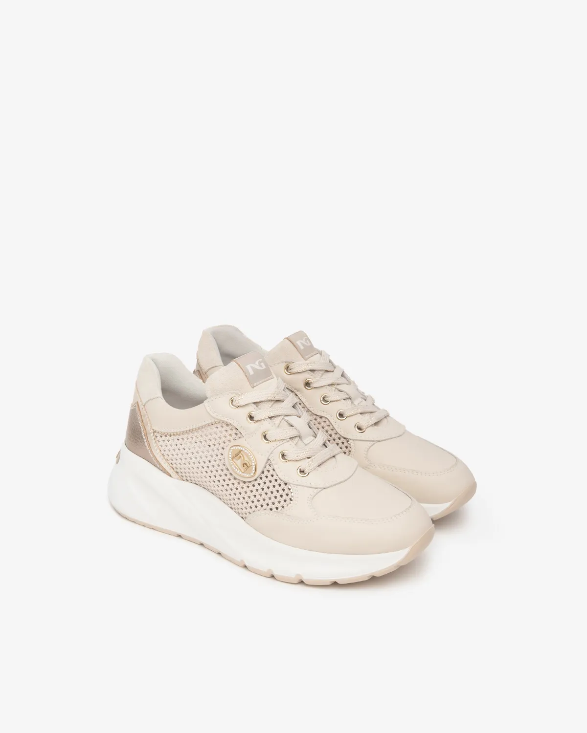 NeroGiardini Sneakers damă piele-pânză Memory 35-41