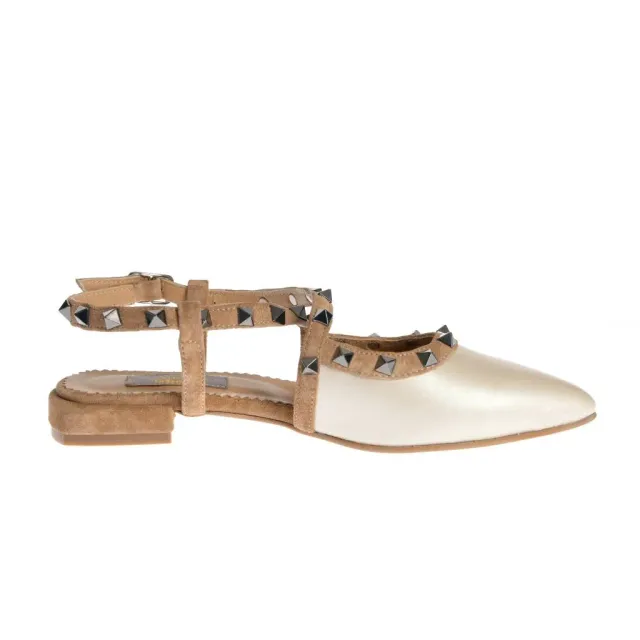 Ana Urbana Barcelona sandale piele nude cu tinte