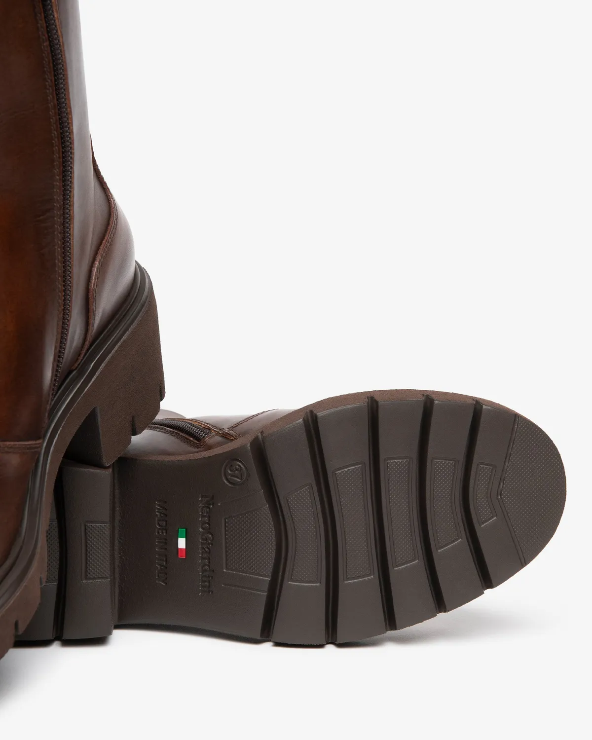 NeroGiardini botine piele femei toc 60 mm cu fermoar