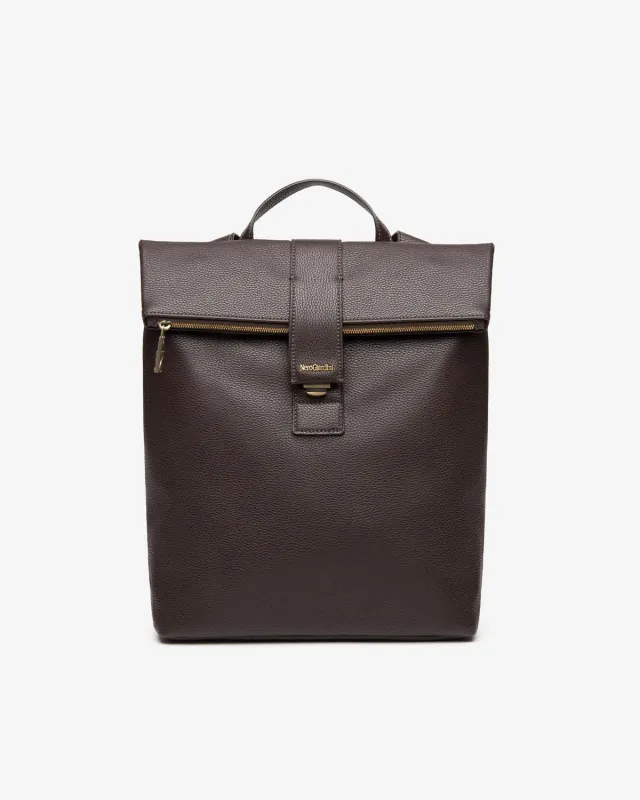 NeroGiardini rucsac piele bărbați cu clapetă