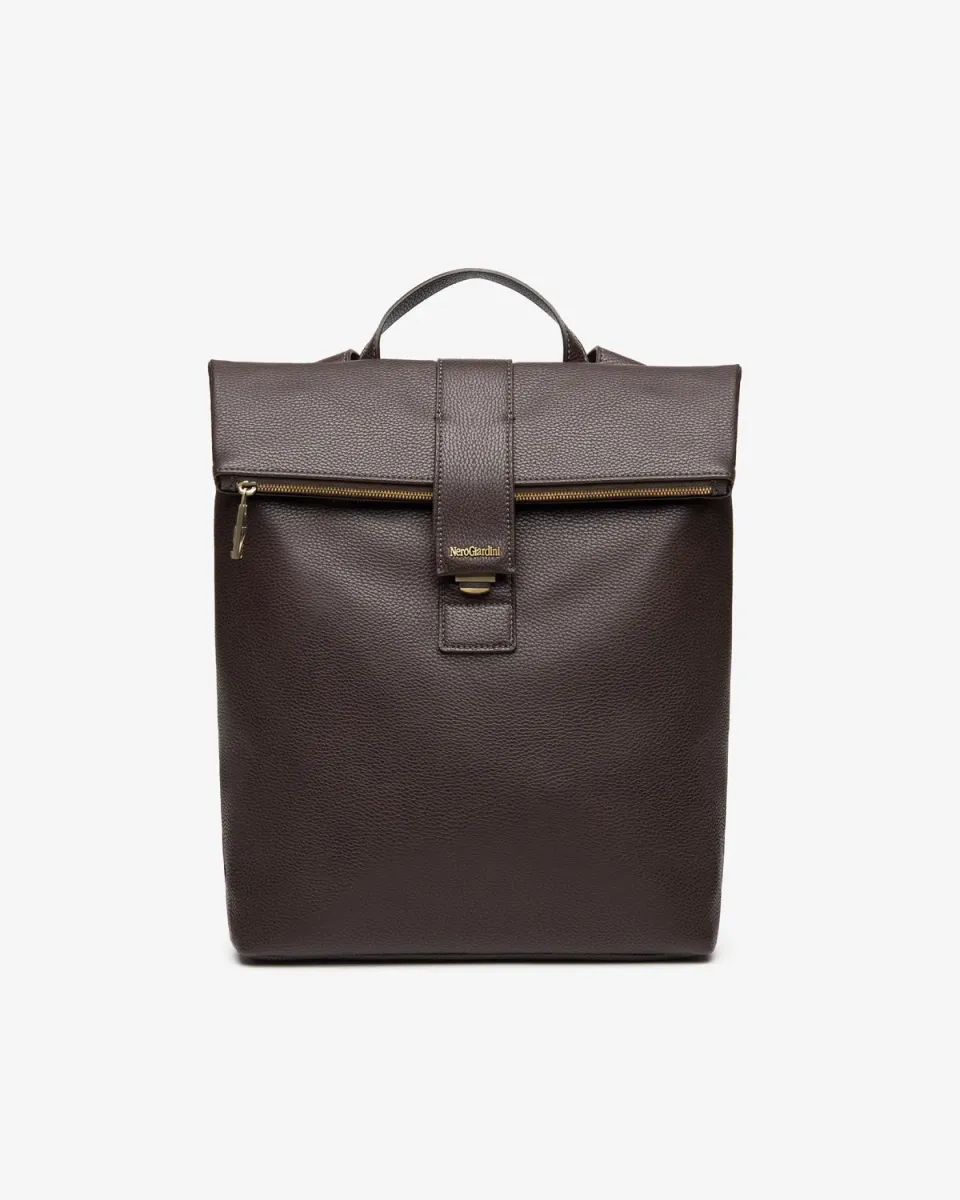NeroGiardini rucsac piele bărbați cu clapetă