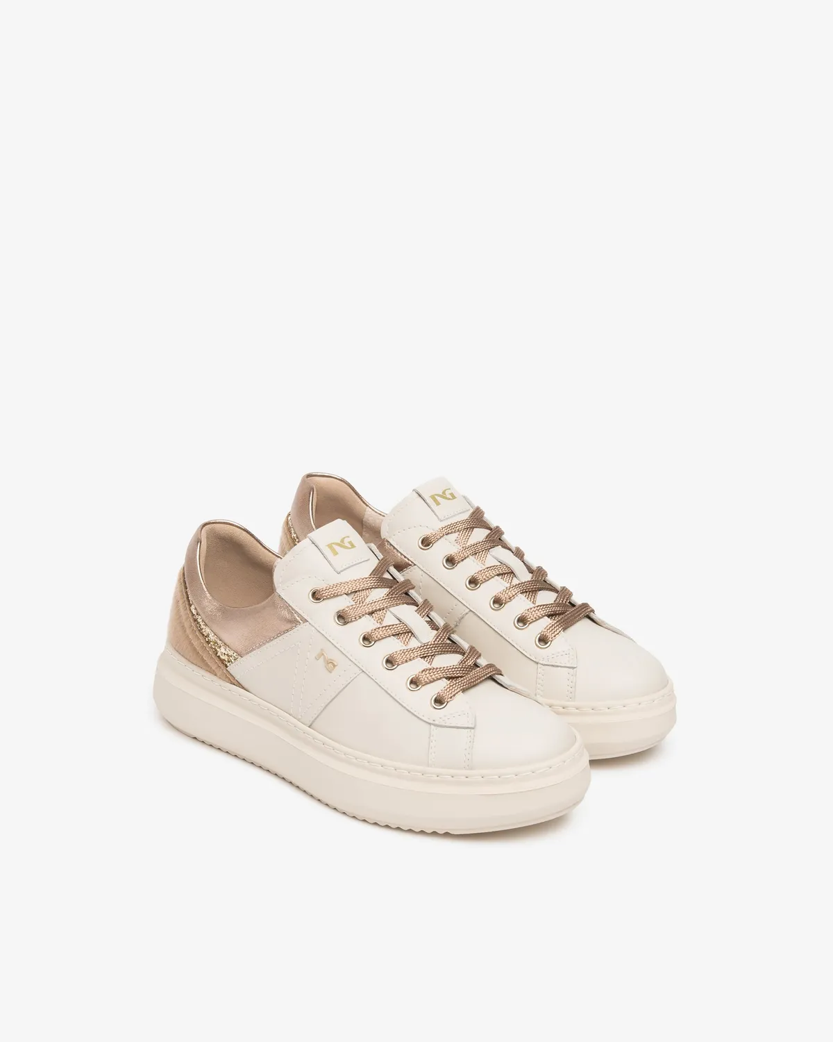 Sneakers NeroGiardini dama piele cu platforma 40 mm