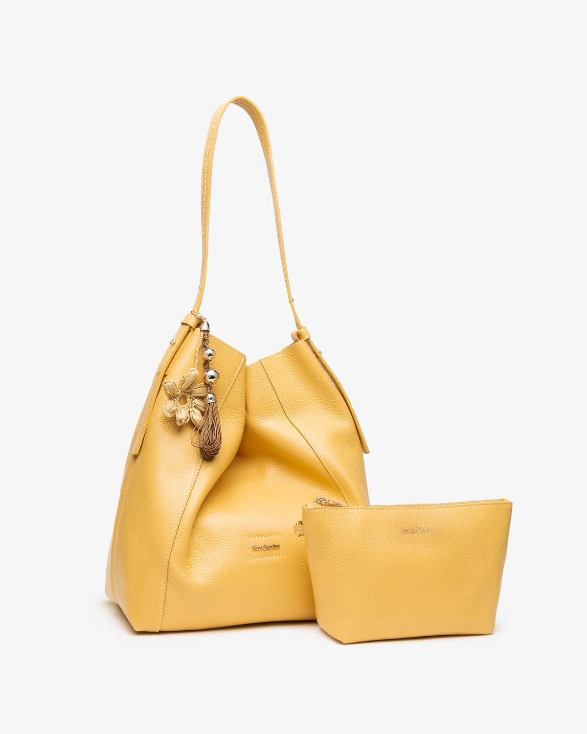 NeroGiardini geanta bucket dama piele tip sac