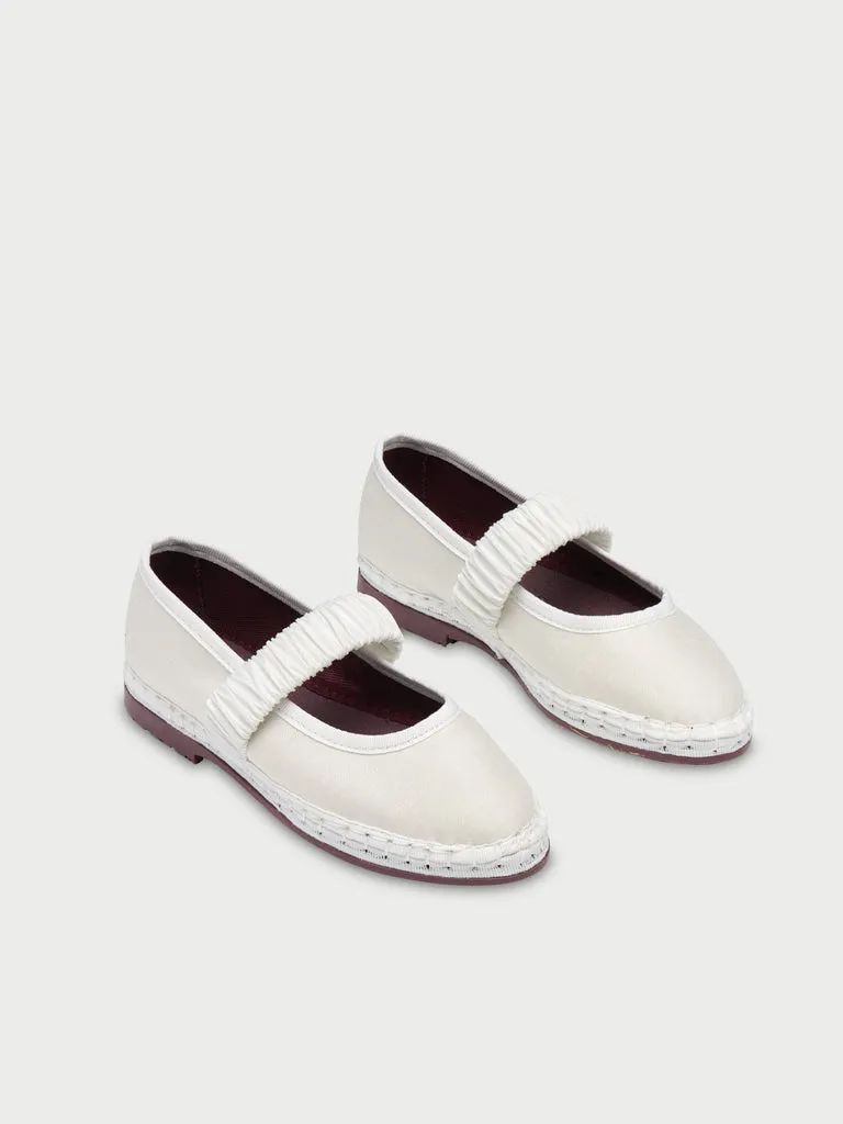 Flagelus Mafalda White Kids pantofi copii albi