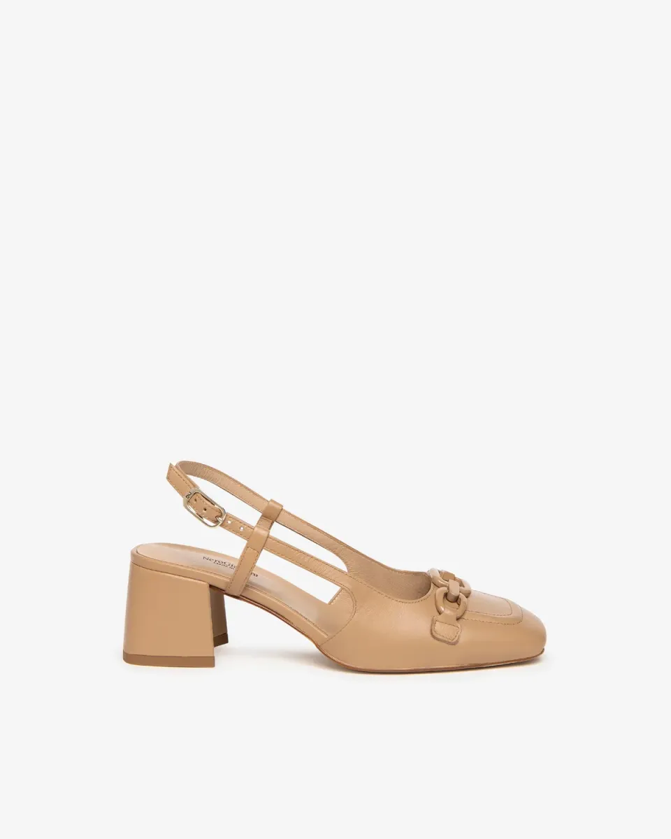 NeroGiardini Pantofi piele dama slingback primavara