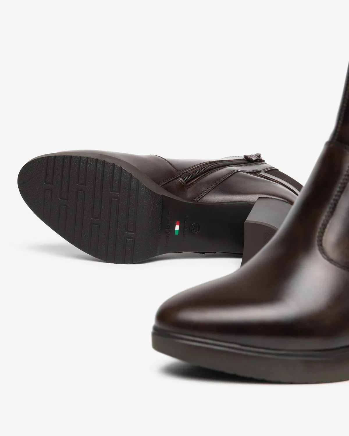 NeroGiardini Botine Damă Piele Toc Gros