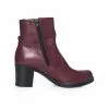Catinca Bordo Box GX18 BB ghete dama bordo piele naturala