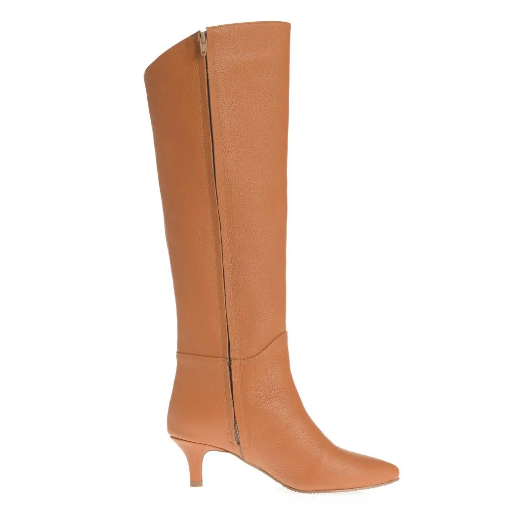 Ana Urbana Shoes Denisa cizme camel pana la genunchi