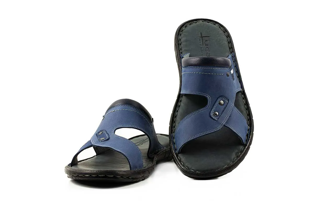 Lucas Shoes 300 sandale albastre piele vara