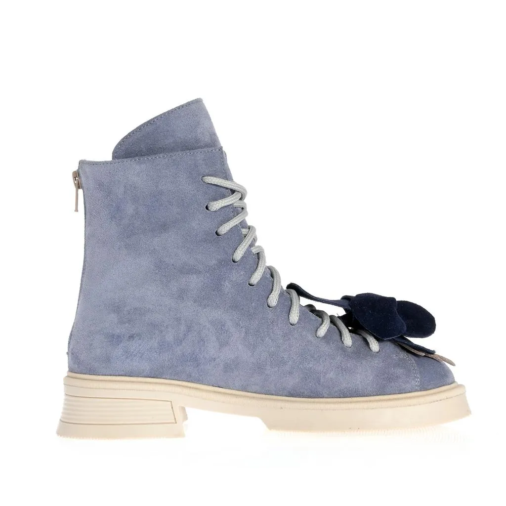 Ana Urbana Shoes Yasmina bocanci albastri piele întoarsă