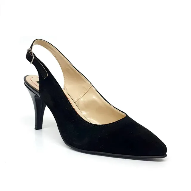 Catinca Shoes D24 NA sandale dama piele negru antilopa