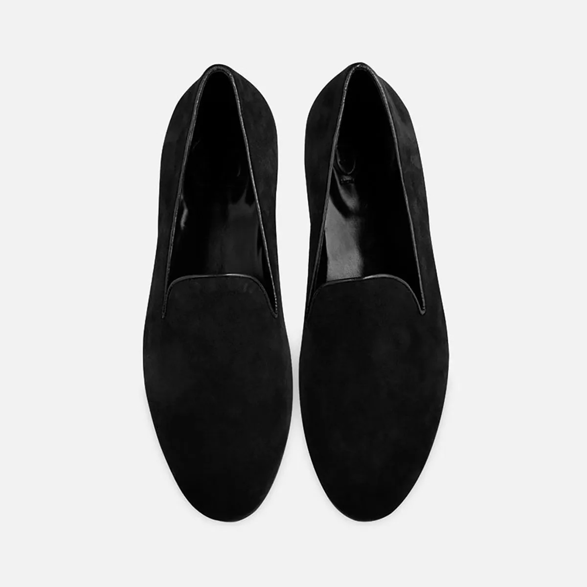 Cecilia Bringheli Positano balerini piele intoarsa negru