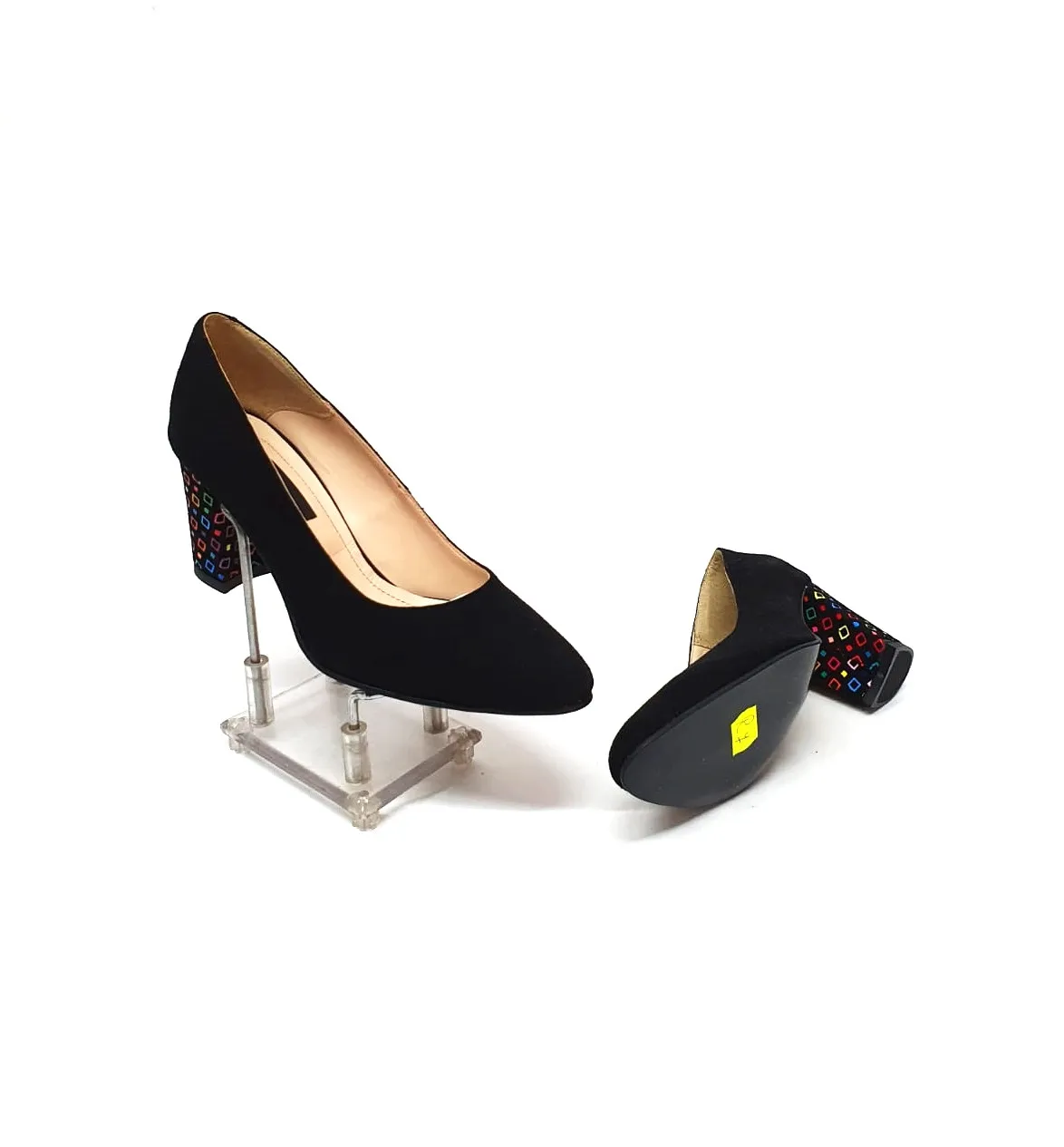 Catinca Shoes R7 NAPC pantofi piele antilopa negri