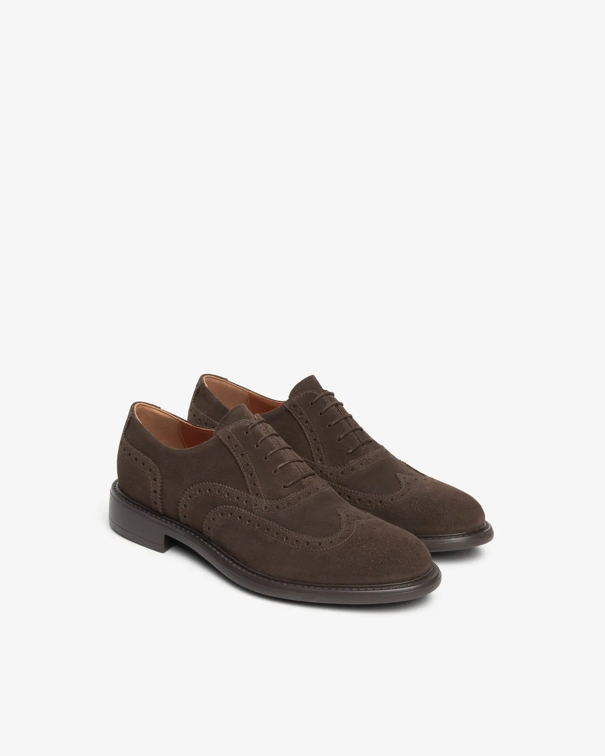 NeroGiardini pantofi oxford barbati piele intoarsa brogue