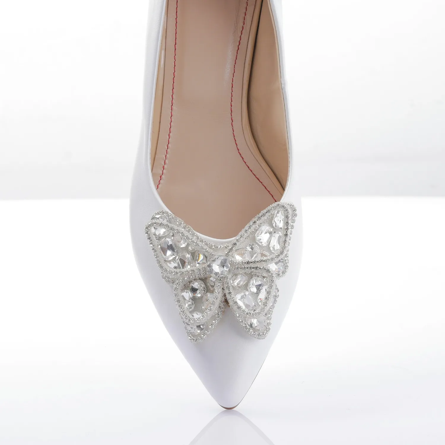 Catinca Shoes BL9 ALB balerini piele naturala alb sidef