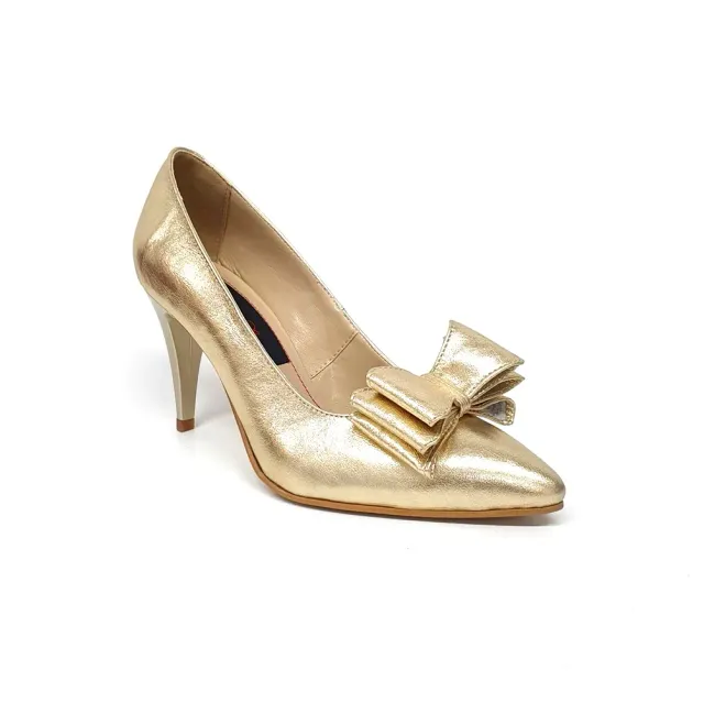 Catinca Shoes A15 AU pantofi damă piele auriu