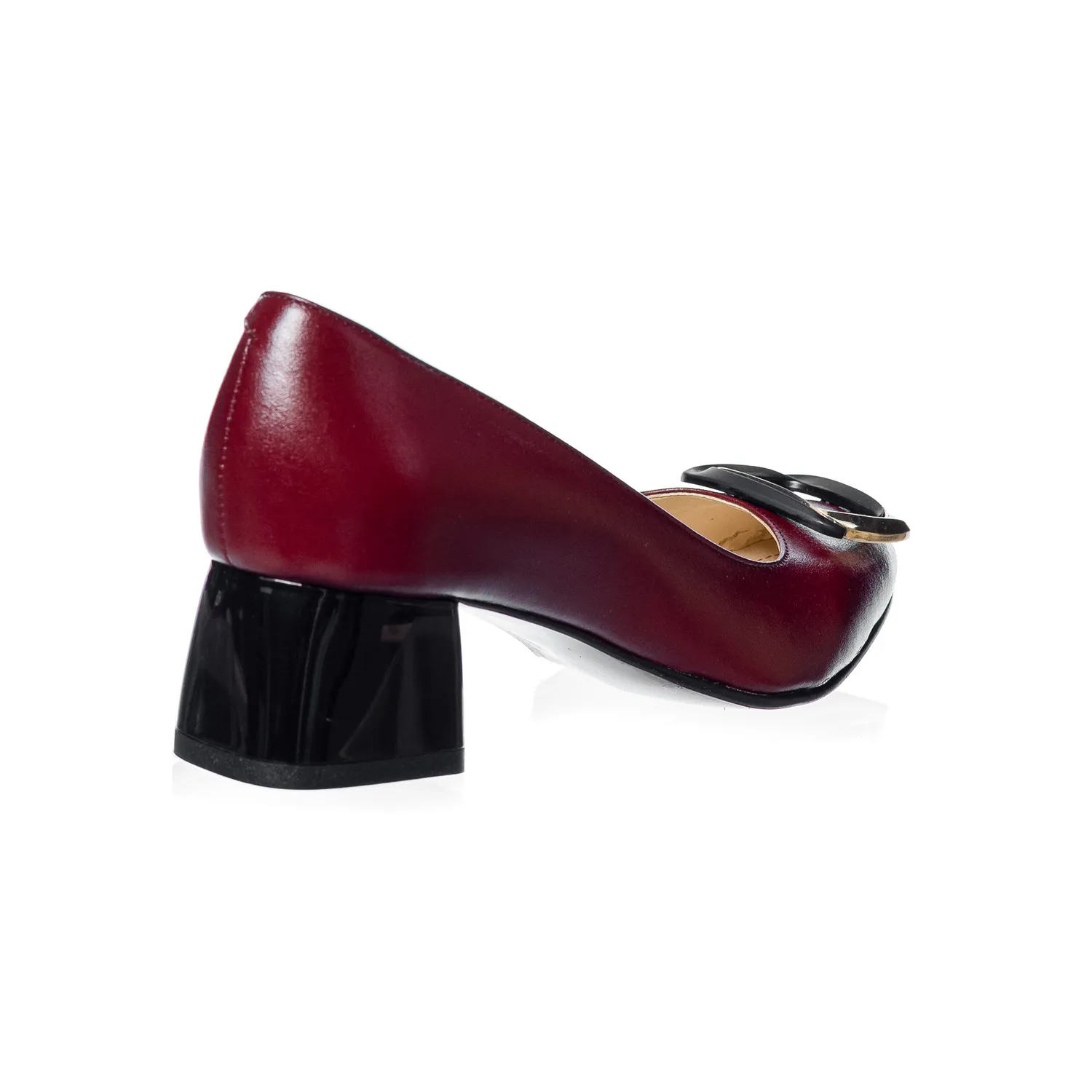 Catinca Shoes Bordo Box A40 B pantofi dama piele bordo