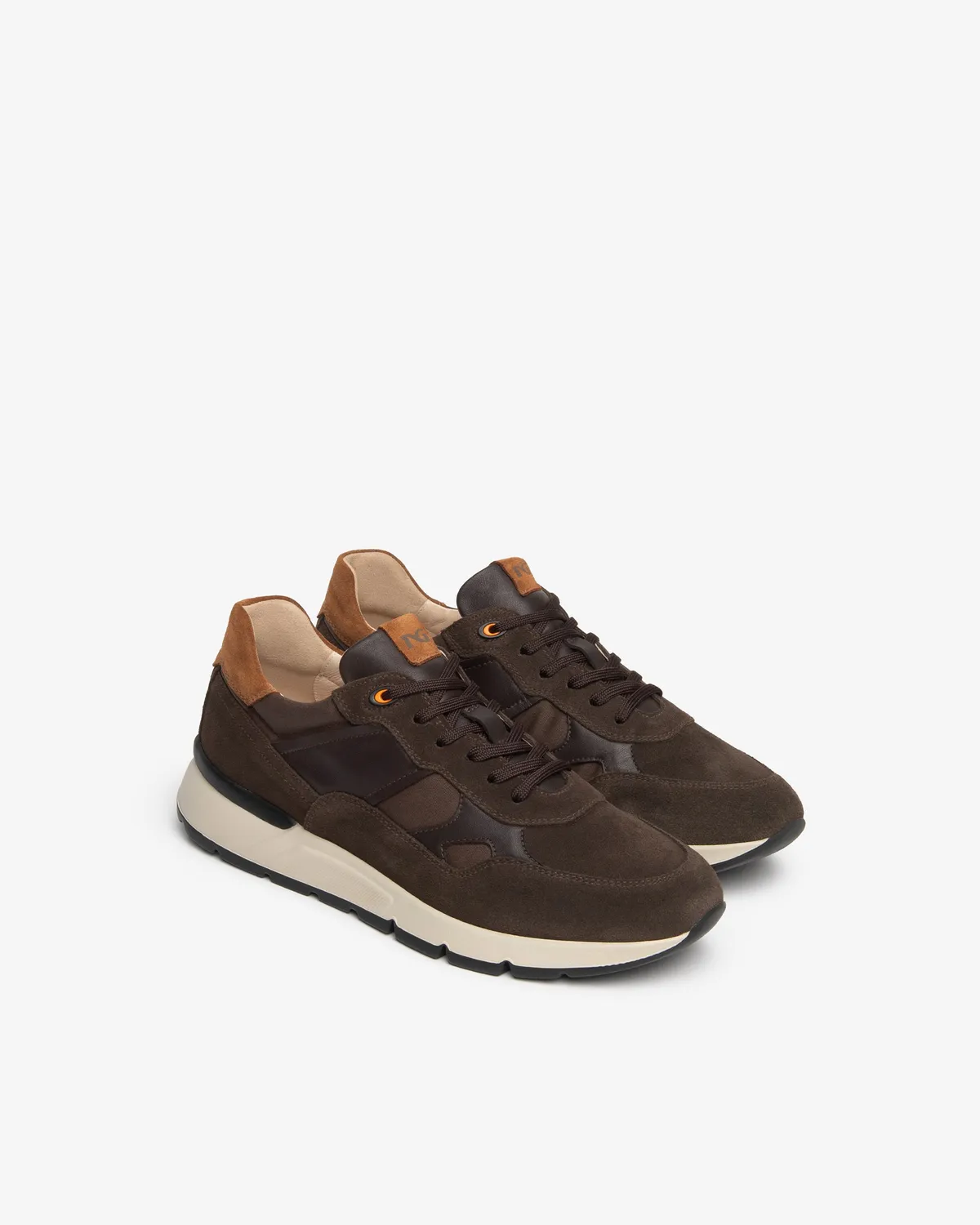NeroGiardini sneakers barbati piele intoarsa si panza