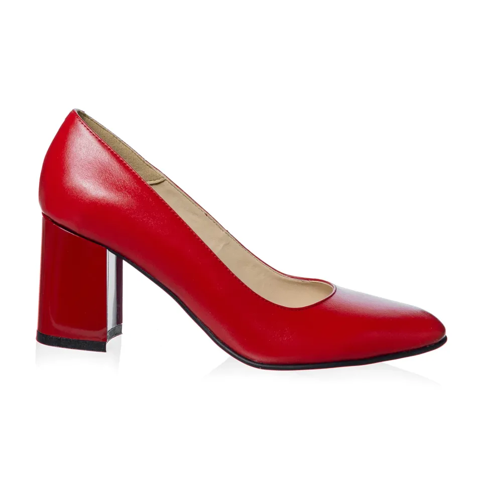 Catinca Shoes R7 RB pantofi piele naturala rosu box