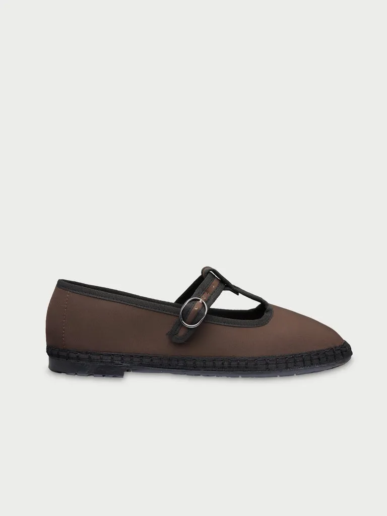 Flagelus Lewis Oxford Brown pantofi Mary Jane maro