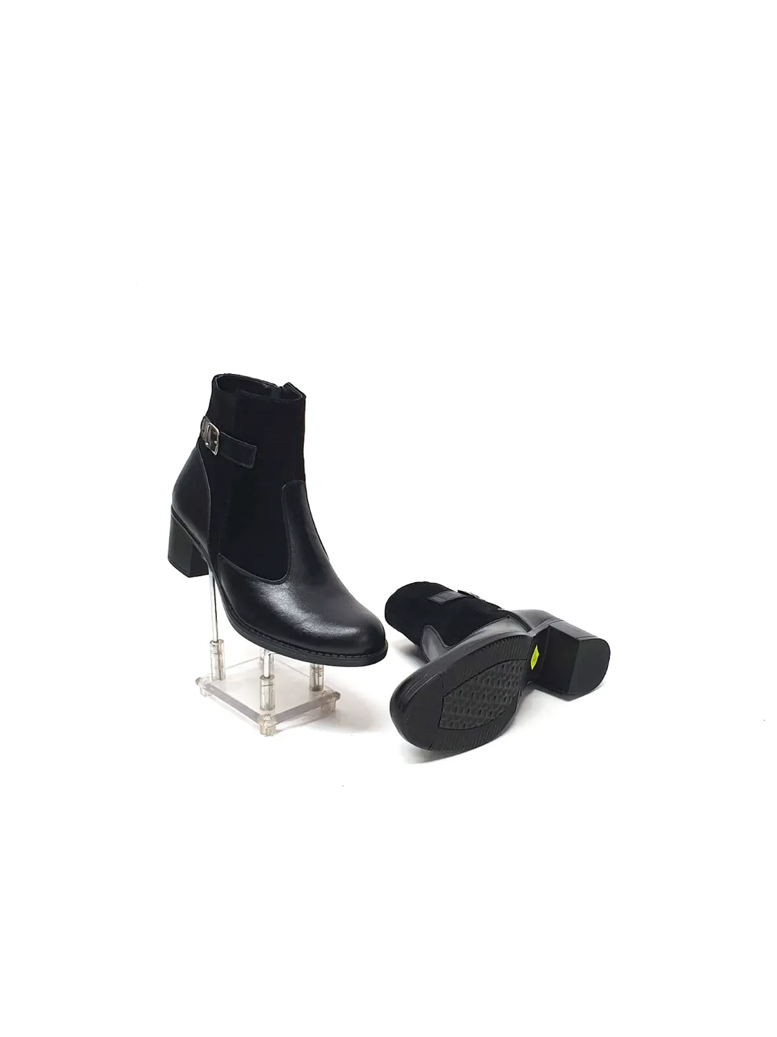 Catinca Shoes GX52 NBA ghete dama negru piele antilopa