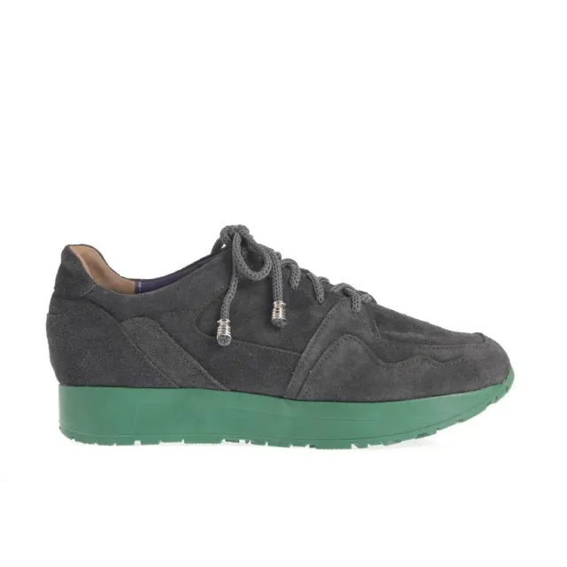 Ana Urbana Shoes Carmen pantofi gri-verde platformă