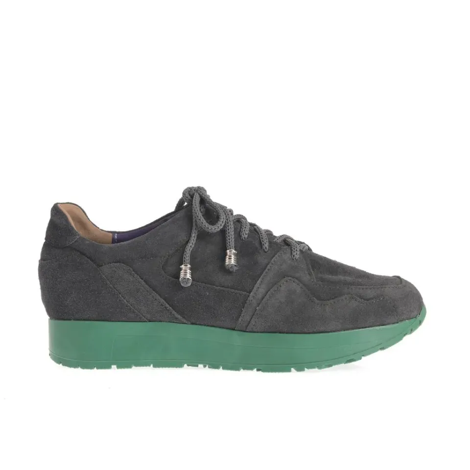 Ana Urbana Shoes Carmen pantofi gri-verde platformă