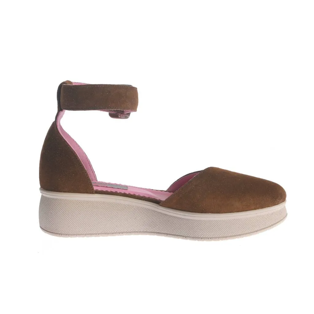Ana Urbana Shoes Minneapolis balerini maro-roz platformă