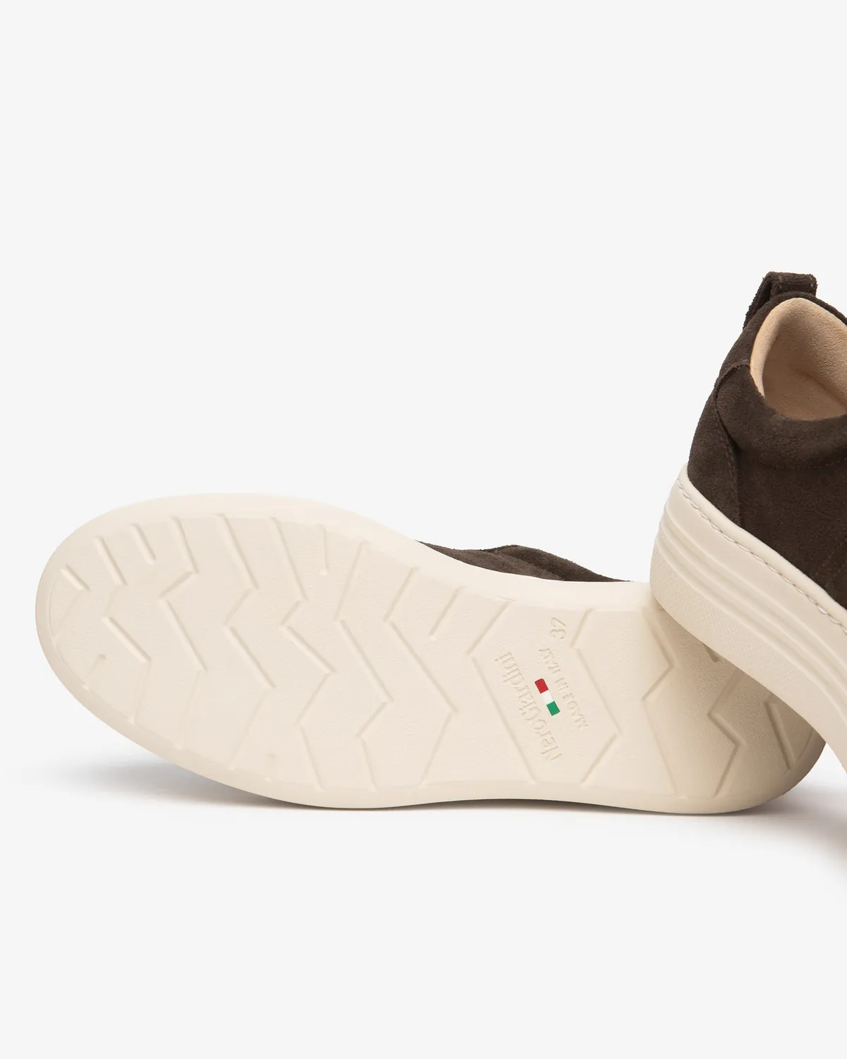 NeroGiardini sneakers dama piele intoarsa platforma 4 cm