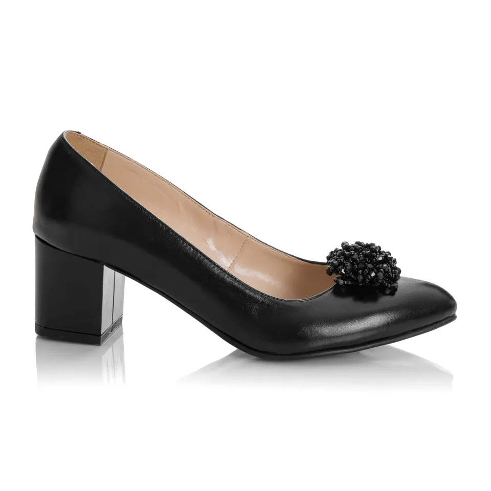 Catinca Shoes A59 N pantofi dama piele naturala negru box