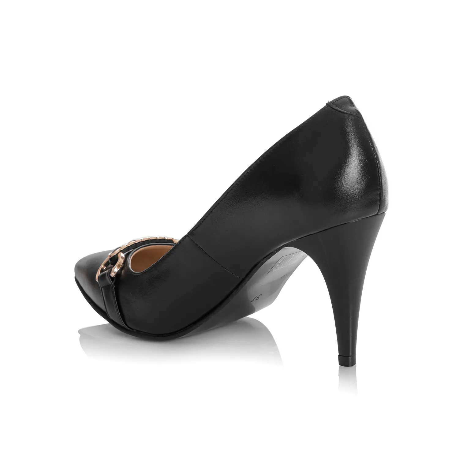 Catinca Shoes A55 N pantofi dama piele negru box