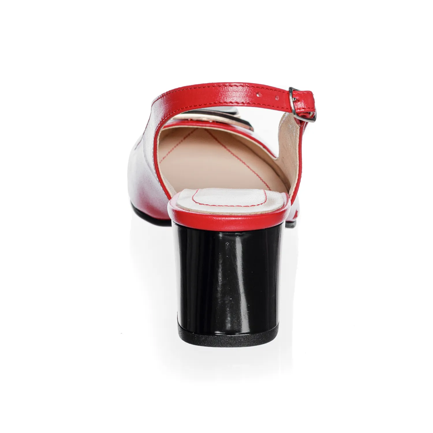 Catinca Shoes D31 RB sandale piele rosu box