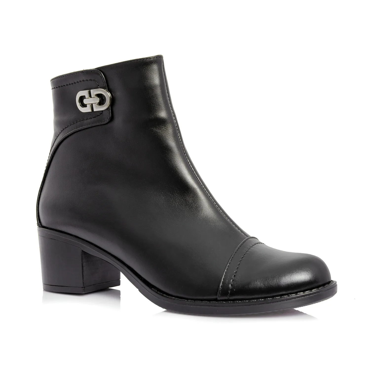 Catinca Shoes T80 NB ghete negre piele naturală