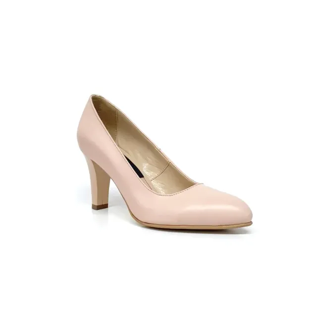 Catinca Shoes A28 NUB pantofi piele naturala nude box